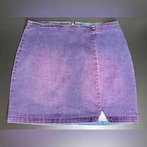 Wild Fable Purple Denim Mini Skirt